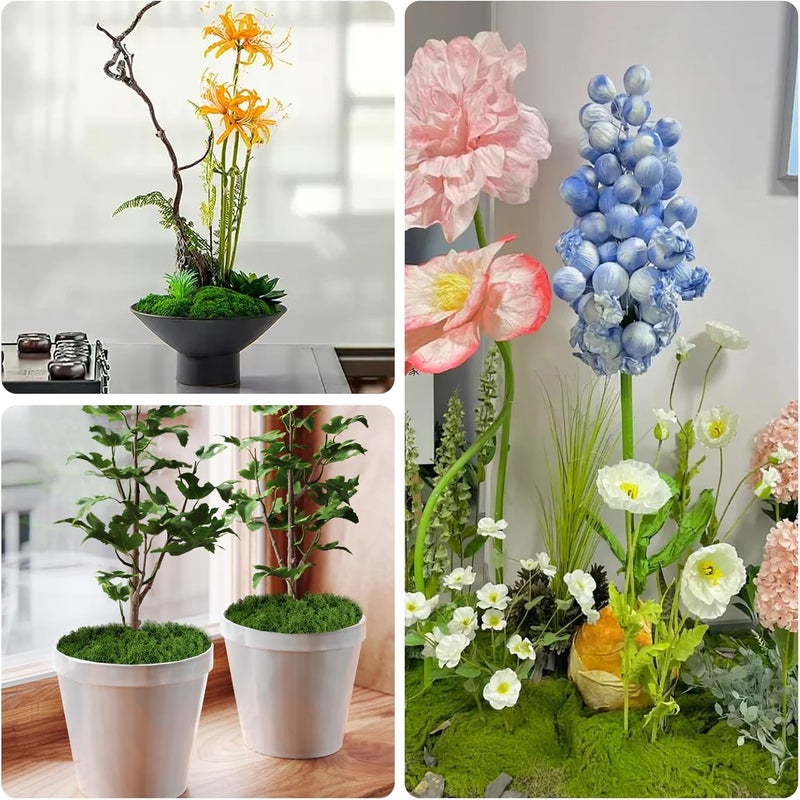 homekoey Fake Green Moss for Potted Plants,Artificial Moss for Crafts Indoor,DIY Table Decorating Fairy Garden Accessories Wedding Party Floral Decor Outdoor - Image 5